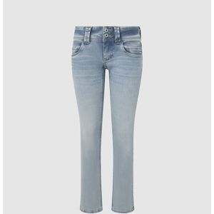 Slim jeans, lage taille PEPE JEANS. Denim materiaal. Maten Maat 26 US - Lengte 32. Blauw kleur