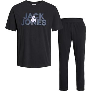 Lange pyjama JACK & JONES. Katoen materiaal. Maten L. Zwart kleur
