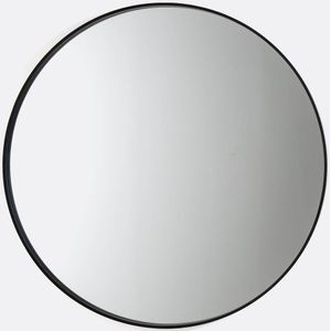 Alaria - Ronde Spiegel - Zwart - MDF - Ø120 cm