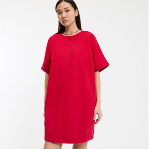 LA REDOUTE COLLECTIONS - Uitlopende Jurk - Rood - Katoen