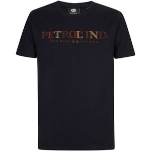 T-shirt met ronde hals PETROL INDUSTRIES. Katoen materiaal. Maten XL. Zwart kleur