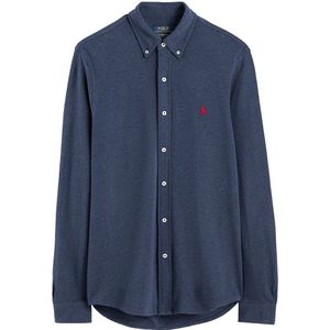 Recht hemd in piquétricot POLO RALPH LAUREN. Katoen materiaal. Maten XS. Blauw kleur