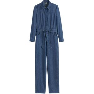 LA REDOUTE COLLECTIONS - Jumpsuit - Blauw - Licht Denim - Katoen