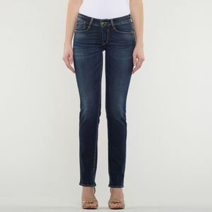 Rechte regular jeans LE TEMPS DES CERISES. Denim materiaal. Maten 30 US - 38 EU. Blauw kleur