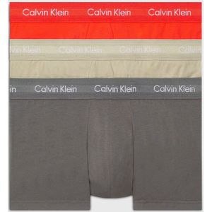 Set van 3 boxershorts in katoen met stretch CALVIN KLEIN UNDERWEAR. Katoen materiaal. Maten XL. Oranje kleur