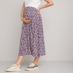 Rok voor zwangerschap, halflang, bloemenprint LA REDOUTE COLLECTIONS. Viscose materiaal. Maten 36 FR - 34 EU. Multicolor kleur