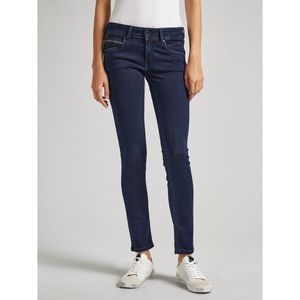 Slim jeans, lage taille PEPE JEANS. Denim materiaal. Maten Maat 29 US - Lengte 32. Blauw kleur