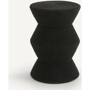 Sablas - Bijzettafel - Zwart - Mangohout met Touw