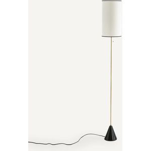 Sophonie - Staande Lamp - Geel - Marmer en IJzer Messing