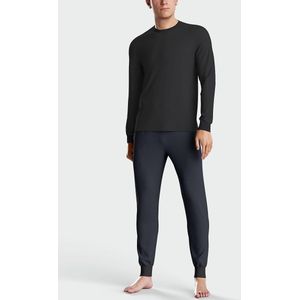 IMPETUS - Lange Pyjama - Blauw - Katoen