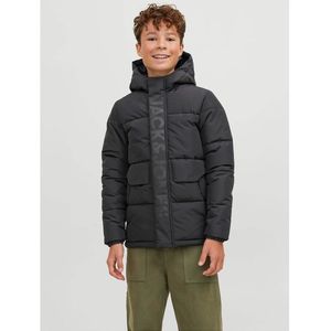 Donsjas met kap JACK & JONES JUNIOR. Polyester materiaal. Maten 12 jaar - 150 cm. Zwart kleur