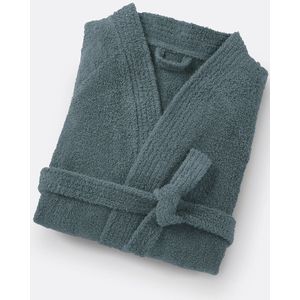 Haxel - Badjas - Leiblauw - 100% Katoen - Kimono Model