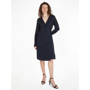 TOMMY HILFIGER - Wikkeljurk - Blauw - Viscose