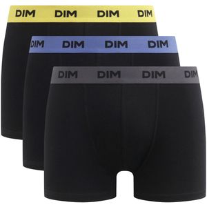 Set van 3 boxershorts Mix & Colors DIM. Katoen materiaal. Maten XXL. Geel kleur