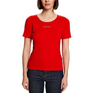 T-shirt met ronde hals en korte mouwen ESPRIT. Katoen materiaal. Maten L. Rood kleur