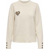 ONLY - Trui - Beige - Luipaardprint