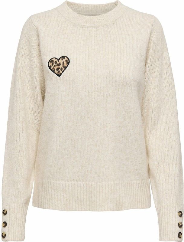 ONLY - Trui - Beige - Luipaardprint
