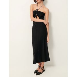 Sessùn - Dinah - Strapless Jurk - Zwart - Viscose