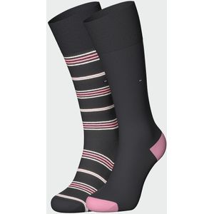 EDEN PARK - Kniekousen - Blauw - Set van 2 - Effen en Gestreept