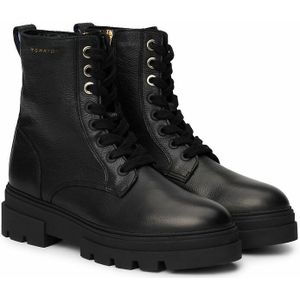 Leren boots met veters TOMMY HILFIGER. Leer materiaal. Maten 37. Zwart kleur