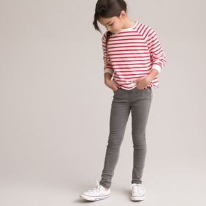 Jegging LA REDOUTE COLLECTIONS. Katoen materiaal. Maten 9 jaar - 132 cm. Grijs kleur