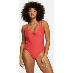 Badpak Bask In Bliss SANS COMPLEXE.  materiaal. Maten 50/52 FR - 48/50 EU. Rood kleur