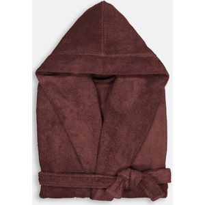 La Redoute Intérieurs - Kheops - Badjas met Kap - Vijg - 100% Gekamd Katoen