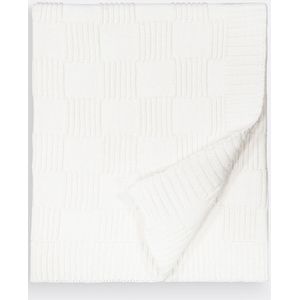 La Redoute Interieurs - Caneli - Plaid - Ecru - Katoen Tricot