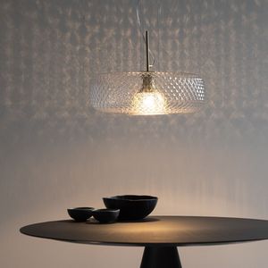 Mistinguett - Hanglamp - Geel - Glas - Ø50 cm