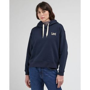 Hoodie met print vooraan LEE. Katoen materiaal. Maten S. Zwart kleur