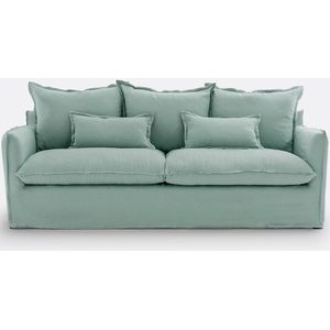 LA REDOUTE INTERIEURS - Odna - Bankhoes - Groen - Gekreukt Linnen