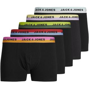Set van 5 boxershorts JACK & JONES. Katoen materiaal. Maten XL. Zwart kleur