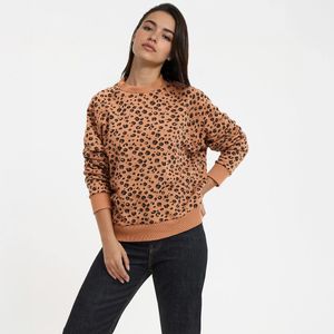 LA REDOUTE COLLECTIONS - Losjes Vallend Sweatshirt - Luipaardprint - Polyester