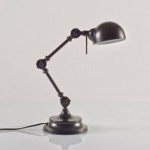 Bureaulamp in metaal, industriele stijl, Kikan LA REDOUTE INTERIEURS. Metaal materiaal. Maten één maat. Zwart kleur