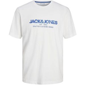 T-shirt met ronde hals JACK & JONES. Katoen materiaal. Maten M. Wit kleur