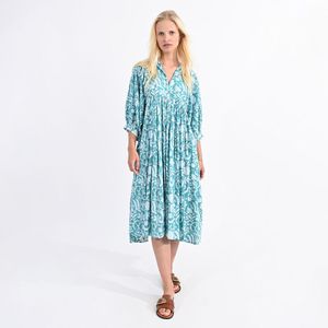 MOLLY BRACKEN - Lange Jurk - Blauw - Katoen