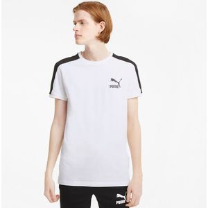 T-shirt iconic PUMA. Katoen materiaal. Maten XL. Wit kleur