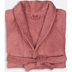 Badjas in badstof, sjaalkraag, 450g/m², Haxel