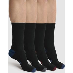 DIM - Set van 3 Paar Sokken - Zwart - Katoen