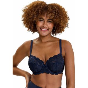 Sans Complexe - Ariane - Omsluitende BH - Marineblauw - Kant