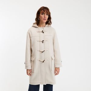 LA REDOUTE COLLECTIONS - Halflange Duffelcoat - Beige - Wolmix