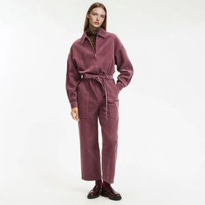 LA REDOUTE COLLECTIONS - Lang Combipakje - Roze - Fluweel - Jumpsuit