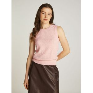 TOMMY HILFIGER - Trui zonder Mouwen - Roze - Wolmix