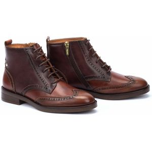 Leren bottines in leer Puertollano PIKOLINOS. Leer materiaal. Maten 38. Kastanje kleur