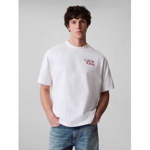 Calvin Klein Jeans - T-shirt - Puur Katoen - Recht Model - Ronde Hals - Labelstitching