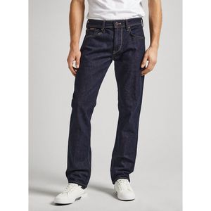 Rechte comfort jeans PEPE JEANS. Katoen materiaal. Maten Maat 33 (US) - Lengte 32. Blauw kleur