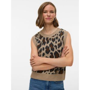 Mouwloze trui met luipaardprint VERO MODA. Polyester materiaal. Maten M. Andere kleur