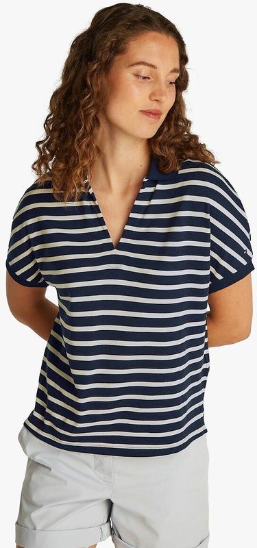 TOMMY HILFIGER Shirt  navy / natuurwit