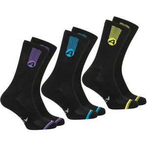ATHENA - RUNNING Sokken - Zwart - Set van 3 Paar