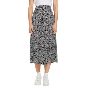 Bedrukte lange rok ESPRIT. Viscose materiaal. Maten 42 FR - 40 EU. Zwart kleur